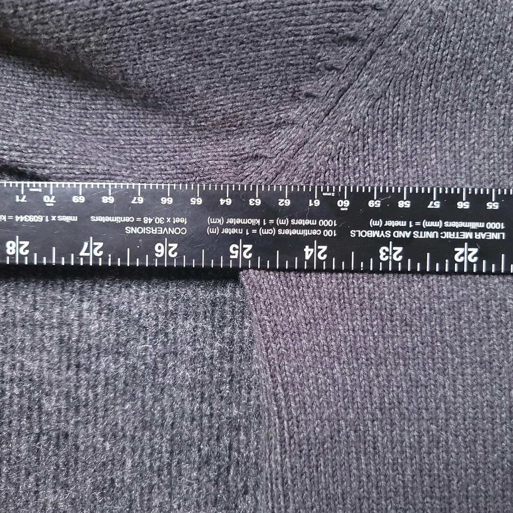 Oscar de la Renta Quarter Zip Sherpa Collar Waffle‎ Sweater XL